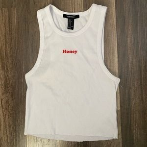 Honey White Tank Top